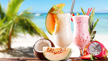 Cocktails, Coconuts HD wallpaper