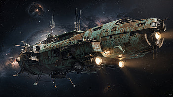 Odyssey Dawn — Deep Space Exploration, Spaceship, Starship, Spacecraft HD wallpaper