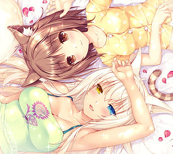 Nekopara, Azuki (Nekopara), Anime, Coconut (Nekopara), Cat Girl HD wallpaper