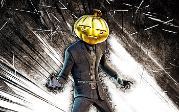 Gourdon Black, grunge art, Fortnite Battle Royale, Fortnite characters, Gourdon Black Skin, brown abstract rays, Fortnite, Gourdon Black Fortnite HD wallpaper