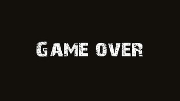 Game Over, Cool and stylish, Minimalist design, Sleek HD wallpaper