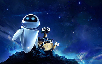 Wall-E and Eve, Pixar HD wallpaper