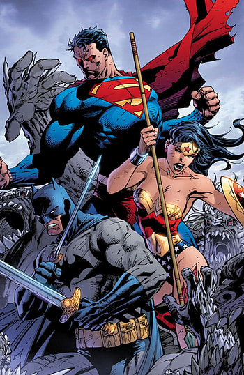 Superman and Wonder Woman, Batman by Jim Lee HD phone wallpaper