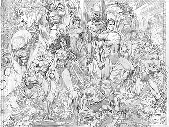Flash, Comics, Dc Universe, Batman, Carter Hall, Cyborg (Dc Comics), Green Lantern, Hal Jordan, Hawkman (Dc Comics), Joker, Lex Luthor, Poison Ivy, Superman, Wonder Woman HD wallpaper