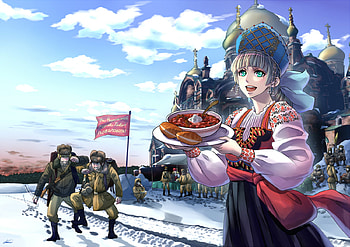anime, ciel, blue eyes, weapon, uniform, princess, dress HD wallpaper