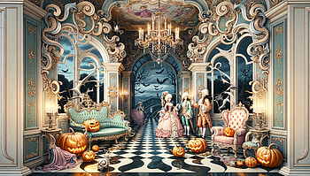 Elegant Halloween Soiree - Ultra, halloween, fantasy, costume, pumpkin HD wallpaper
