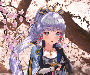 Kamisato Ayaka, Kamisato Ayaka (Genshin Impact), video game, Genshin Impact HD wallpaper
