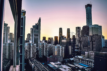 High rise, city, buildings HD wallpaper