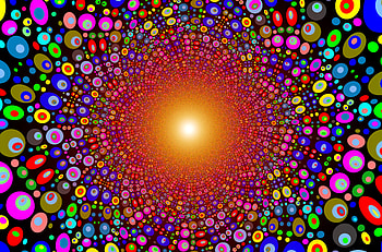 Abstract, Circles, Bright, Multicolored, Motley, Structure, Lines, Explosion HD wallpaper