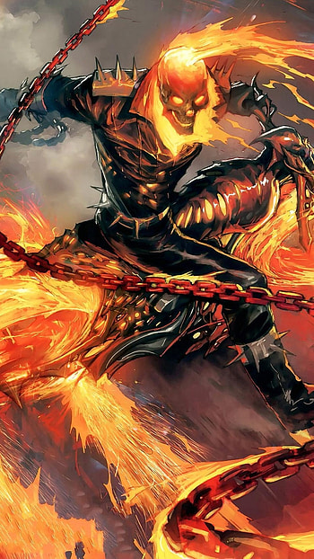Ghost Rider, Ghost, Rider, Superhero HD phone wallpaper