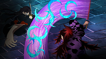 kokushibo vs muichiro, Demon Slayer: Kimetsu no Yaiba, Kokushibo (Demon Slayer), Muichiro Tokito HD wallpaper