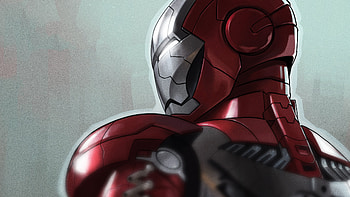Iron Man Armor 45, iron-man, superheroes, digital-art, artwork HD wallpaper