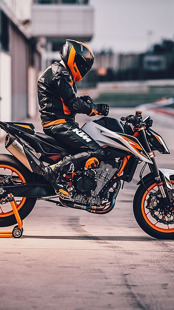 Ktm Bike, Rider, Background, bike, ktm HD phone wallpaper