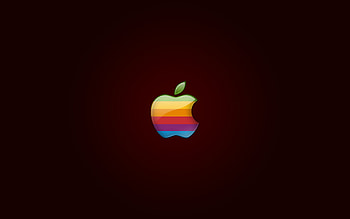 Retro Apple Logo, apple, retro, computer, logo, deviantart HD wallpaper