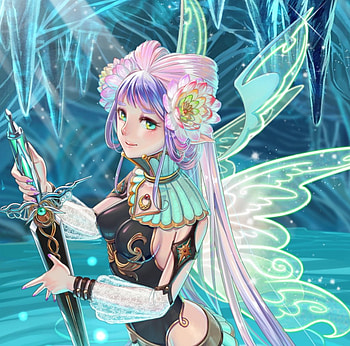 Sword Maiden, sublime, floral, beauty, nice, lady, wing, petals, flower, magical, fantasy girl, maiden, blde, water, blossom, wings, sweet, magic, sword, divine, gorgeous, beautiful, fairy, elegant, fantasy, pretty, weapon, lovely HD wallpaper
