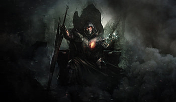A dark world, king, fantasy, art HD wallpaper