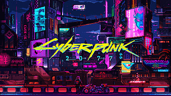 Cyberpunk 2077 16bit, cyberpunk-2077, 8-bit, games, artwork, art, digital-art, video-games HD wallpaper