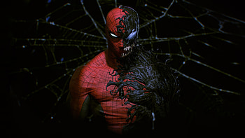 Spider-man inside venom, art HD wallpaper