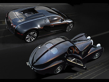 bugatti, road, black, car HD wallpaper