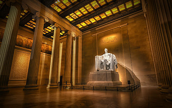 Lincoln Memorial, Washington DC, Abraham Lincoln HD wallpaper