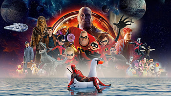 Avengers: Infinity War — Cosmic Crossover, Avengers: Infinity War, Jurassic World: Fallen Kingdom, Mission: Impossible - Fallout, Deadpool 2 HD wallpaper