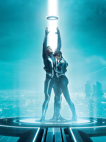 Sam and Quorra, Tron Legacy , Disney's Tron, mobile tablet HD phone wallpaper