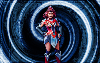 Valor, blue grunge background, Fortnite, vortex, Fortnite characters, Valor Skin, Fortnite Battle Royale, Valor Fortnite HD wallpaper