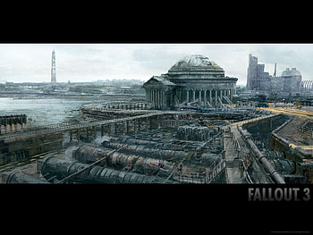 war, fallout, destroy, town HD wallpaper