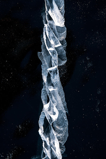 Ice, Macro, Texture, Textures, Surface, Crack HD phone wallpaper