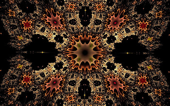 Abstract, Flowers, Patterns, Shine, Light, Kaleidoscope HD wallpaper