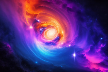 Eye of Space, AI Art, space, Sci Fi, nebula HD wallpaper