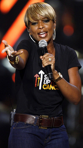 Mary J. Blige, Music icon, Soulful voice, Empowering lyrics HD phone wallpaper