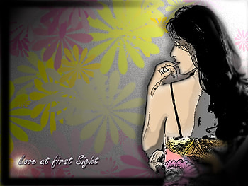 Love at first Sight, beautifull, love HD wallpaper