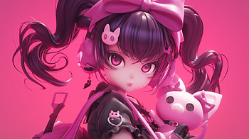 Kuromi : Y Aesthetic from Onegai My Melody, Anime, Onegai My Melody, Kuromi (Onegai My Melody), y HD wallpaper