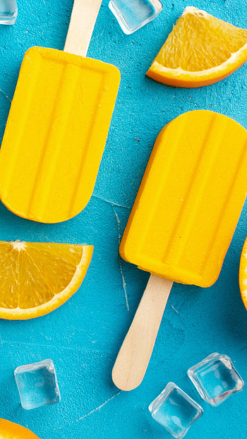 Orangish popsicle, popsicle, orangish flavored, ice cream HD phone wallpaper