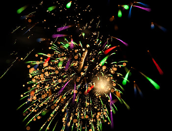 Holidays, Salute, Shine, Sparks, Multicolored, Motley, Brilliance, Fireworks, Firework, Celebration HD wallpaper