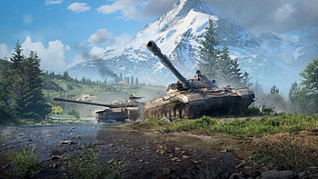 World of Tanks – Epic Battlefield in Stunning Mountain Terrain, video game, World of Tanks HD wallpaper