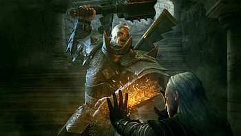 Witcher, fight HD wallpaper