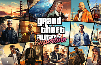 Grand Theft Auto: Cupertino, Apple Inc., Tim Cook, Grand Theft Auto, AI Art HD wallpaper
