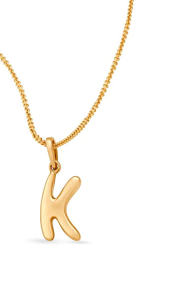 K Letter, Golden Chain HD phone wallpaper