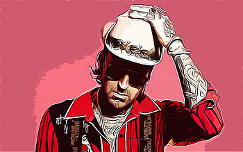 Yelawolf, American rapper, , vector art, Yelawolf drawing, creative art, Yelawolf art, vector drawing, Michael Wayne Atha HD wallpaper