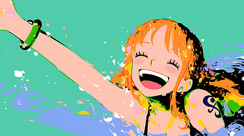 Nami – Joyful Breeze (One Piece), Nami (One Piece), Anime, Colorful HD wallpaper