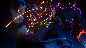 Arcane Season 2 : VI vs. Jinx Epic Showdown, TV Show, Arcane, Arcane Season 2, VI (League Of Legends), Jinx (League Of Legends) HD wallpaper
