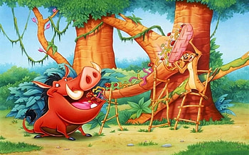 Timon and Pumbaa, TV series, Animation, Pumba HD wallpaper