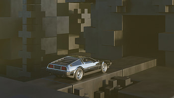 Delorean, delorean, cars, artist, artwork, digital-art HD wallpaper