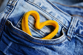 Love, Heart, Jeans, Lace HD wallpaper