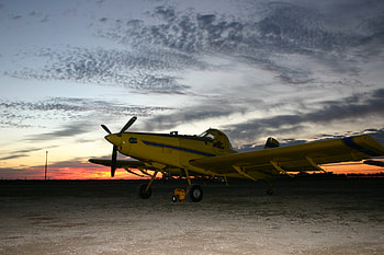 Texas Morning, crop duster, air tractor, aircraft HD wallpaper