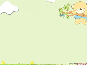 Hanging in there, teddy bear, leaves, yellow birds, tree branch, clouds, grass HD wallpaper