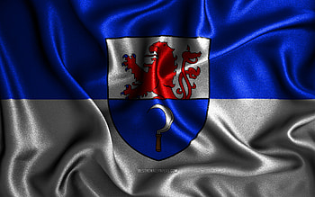 Remscheid flag, , silk wavy flags, german cities, Flag of Remscheid, fabric flags, Day of Remscheid, 3D art, Remscheid, Europe, cities of Germany, Remscheid 3D flag, Germany HD wallpaper