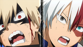 Anime, My Hero Academia: You're Next, My Hero Academia, Katsuki Bakugou, Shoto Todoroki HD wallpaper